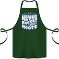 Never Forget Your Roots Africa Juneteenth Cotton Apron 100% Organic Forest Green