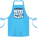 Never Forget Your Roots Africa Juneteenth Cotton Apron 100% Organic Turquoise