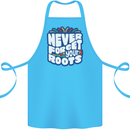 Never Forget Your Roots Africa Juneteenth Cotton Apron 100% Organic Turquoise
