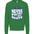 Never Forget Your Roots Africa Juneteenth Kids Sweatshirt Jumper Irish Green