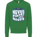 Never Forget Your Roots Africa Juneteenth Kids Sweatshirt Jumper Irish Green