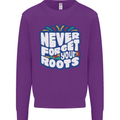 Never Forget Your Roots Africa Juneteenth Kids Sweatshirt Jumper Purple