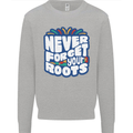 Never Forget Your Roots Africa Juneteenth Kids Sweatshirt Jumper Sports Grey