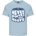 Never Forget Your Roots Africa Juneteenth Kids T-Shirt Childrens Light Blue