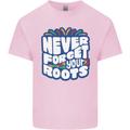 Never Forget Your Roots Africa Juneteenth Kids T-Shirt Childrens Light Pink