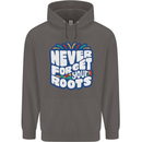 Never Forget Your Roots Africa Juneteenth Mens 80% Cotton Hoodie Charcoal