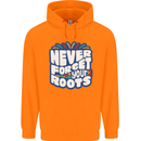 Never Forget Your Roots Africa Juneteenth Mens 80% Cotton Hoodie Orange