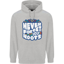 Never Forget Your Roots Africa Juneteenth Mens 80% Cotton Hoodie Sports Grey