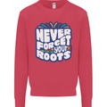Never Forget Your Roots Africa Juneteenth Mens Sweatshirt Jumper Heliconia