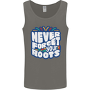 Never Forget Your Roots Africa Juneteenth Mens Vest Tank Top Charcoal