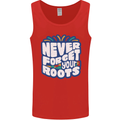 Never Forget Your Roots Africa Juneteenth Mens Vest Tank Top Red