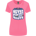 Never Forget Your Roots Africa Juneteenth Womens Wider Cut T-Shirt Azalea