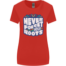 Never Forget Your Roots Africa Juneteenth Womens Wider Cut T-Shirt Red