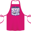 Never Forget Your Roots African Black Lives Matter Cotton Apron 100% Organic Pink