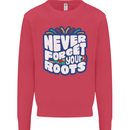 Never Forget Your Roots African Black Lives Matter Kids Sweatshirt Jumper Heliconia