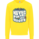 Never Forget Your Roots African Black Lives Matter Kids Sweatshirt Jumper Yellow