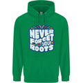 Never Forget Your Roots African Black Lives Matter Mens 80% Cotton Hoodie Irish Green