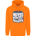 Never Forget Your Roots African Black Lives Matter Mens 80% Cotton Hoodie Orange
