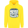 Never Forget Your Roots African Black Lives Matter Mens 80% Cotton Hoodie Yellow
