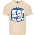 Never Forget Your Roots African Black Lives Matter Mens Cotton T-Shirt Tee Top Natural
