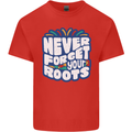 Never Forget Your Roots African Black Lives Matter Mens Cotton T-Shirt Tee Top Red