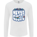 Never Forget Your Roots African Black Lives Matter Mens Long Sleeve T-Shirt White