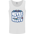 Never Forget Your Roots African Black Lives Matter Mens Vest Tank Top White