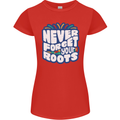 Never Forget Your Roots African Black Lives Matter Womens Petite Cut T-Shirt Red