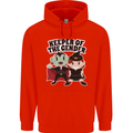 New Baby Gender Witch or Vampire Pregnancy Childrens Kids Hoodie Bright Red