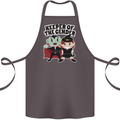 New Baby Gender Witch or Vampire Pregnancy Cotton Apron 100% Organic Dark Grey