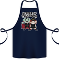 New Baby Gender Witch or Vampire Pregnancy Cotton Apron 100% Organic Navy Blue