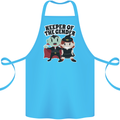 New Baby Gender Witch or Vampire Pregnancy Cotton Apron 100% Organic Turquoise
