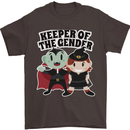 New Baby Gender Witch or Vampire Pregnancy Mens T-Shirt 100% Cotton Dark Chocolate
