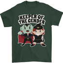 New Baby Gender Witch or Vampire Pregnancy Mens T-Shirt 100% Cotton Forest Green