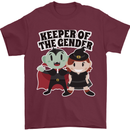 New Baby Gender Witch or Vampire Pregnancy Mens T-Shirt 100% Cotton Maroon