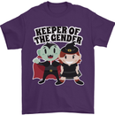 New Baby Gender Witch or Vampire Pregnancy Mens T-Shirt 100% Cotton Purple