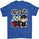 New Baby Gender Witch or Vampire Pregnancy Mens T-Shirt 100% Cotton Royal Blue