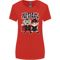 New Baby Gender Witch or Vampire Pregnancy Womens Wider Cut T-Shirt Red
