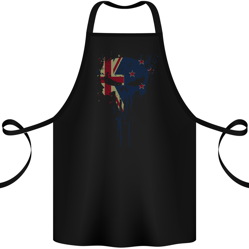 New Zealand Skull Gym Training Bodybuilding Cotton Apron 100% Organic Black