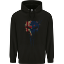 New Zealand Skull Gym Training Bodybuilding Mens 80% Cotton Hoodie Black
