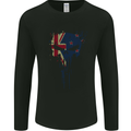 New Zealand Skull Gym Training Bodybuilding Mens Long Sleeve T-Shirt Black
