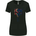 New Zealand Skull Gym Training Bodybuilding Womens Wider Cut T-Shirt Black