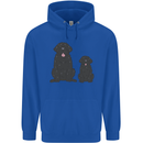 Newfoundland Dog With Puppy Childrens Kids Hoodie Royal Blue