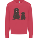 Newfoundland Dog With Puppy Kids Sweatshirt Jumper Heliconia