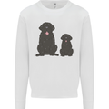 Newfoundland Dog With Puppy Kids Sweatshirt Jumper White