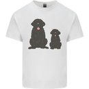 Newfoundland Dog With Puppy Kids T-Shirt Childrens White