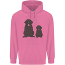 Newfoundland Dog With Puppy Mens 80% Cotton Hoodie Azelea