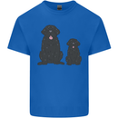 Newfoundland Dog With Puppy Mens Cotton T-Shirt Tee Top Royal Blue