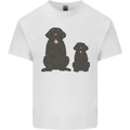 Newfoundland Dog With Puppy Mens Cotton T-Shirt Tee Top White