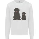 Newfoundland Dog With Puppy Mens Sweatshirt Jumper White
